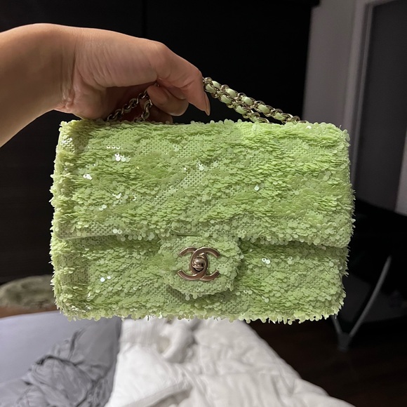 Chanel sequin flap bag Brand new - Picture 2 of 3